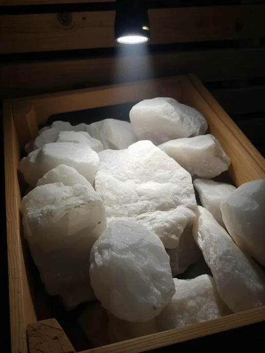 LaikomKA Кварц «Жаркий лёд» колотый для бани и сауны, 8–12 см, 10 кг, 10 кг, фото 3