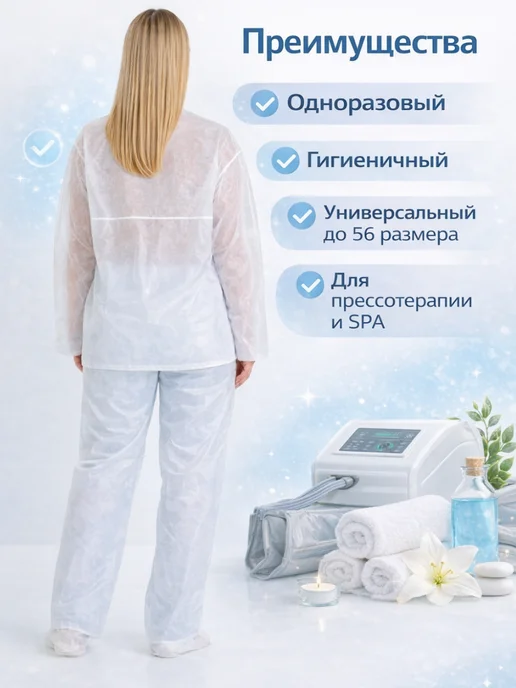Эстетик-Кемерово Костюм для прессотерапии одноразовый, вариант, фото 2