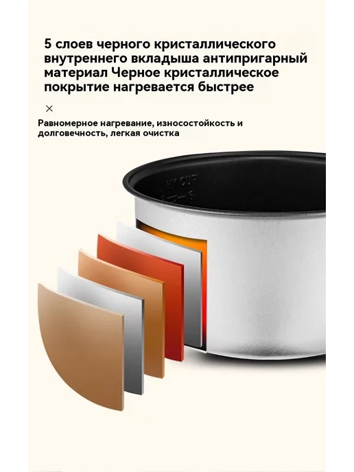 Рисоварка 2.0L, 2 л, фото 17