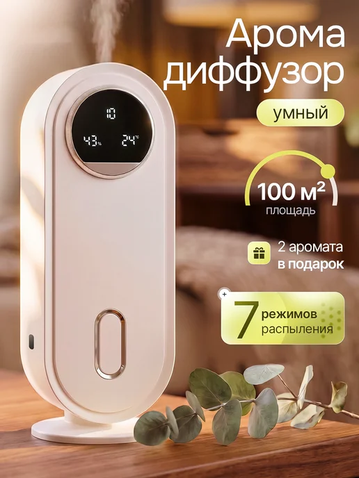 Leni Life Texno Умный электронный аромадиффузор для дома "Ароматерапия", черный