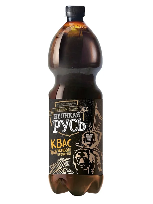 Великая Русь Квас Хлебный 1,5 л х 6 бутылок, пэт, 1,5 л, фото 7