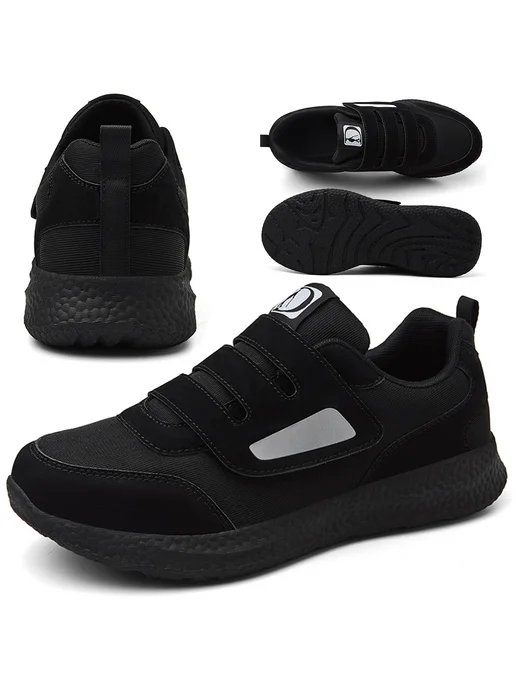 Диабетические туфли Slip-On ортопедические нескользящие, для, черный, фото 8