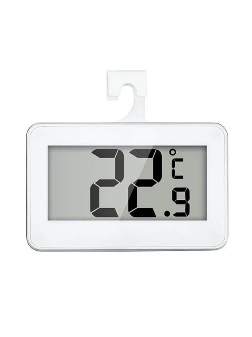 Цифровой термометр для холодильника LCD дисплей белый, белый