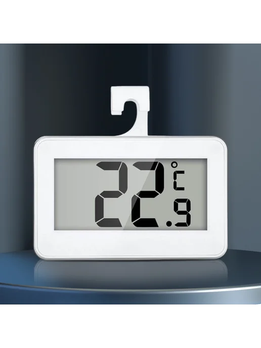 Цифровой термометр для холодильника LCD дисплей белый, белый, фото 5