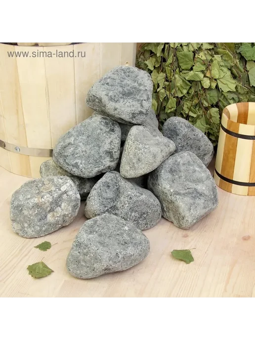Обвалованные камни для бани из габбро-диабаза, вариант