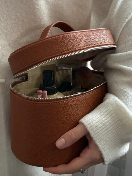 sorali cases Косметичка сундучок в стиле saie коричневая, коричневый, фото 2