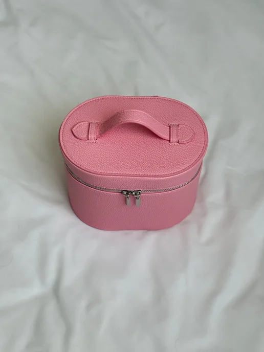 sorali cases Косметичка сундучок в стиле saie коричневая, розовый, фото 2