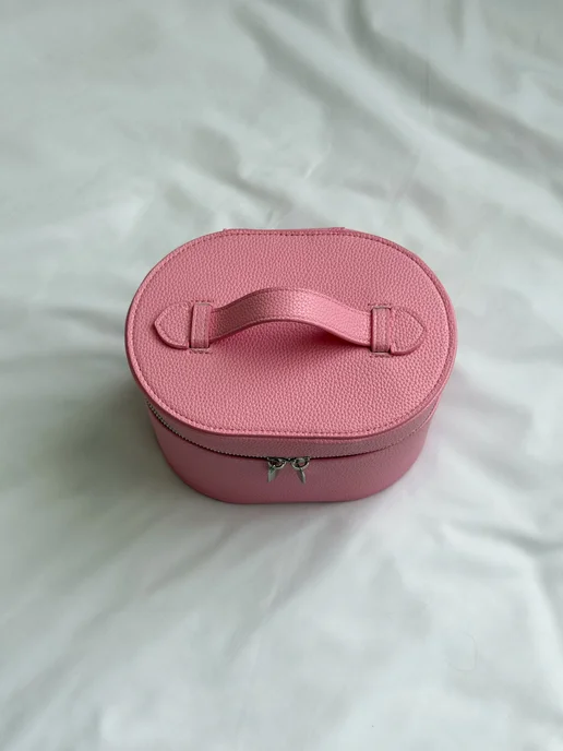 sorali cases Косметичка сундучок в стиле saie коричневая, розовый, фото 4