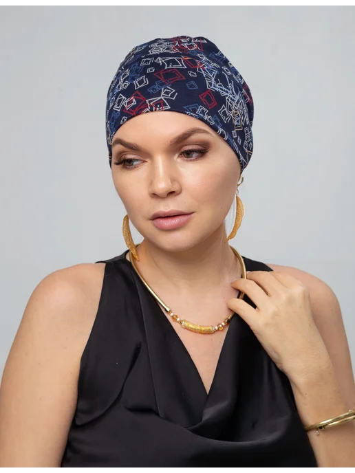 Katerina Lev Чалма после химиотерапии Alisia, голубой, фото 2