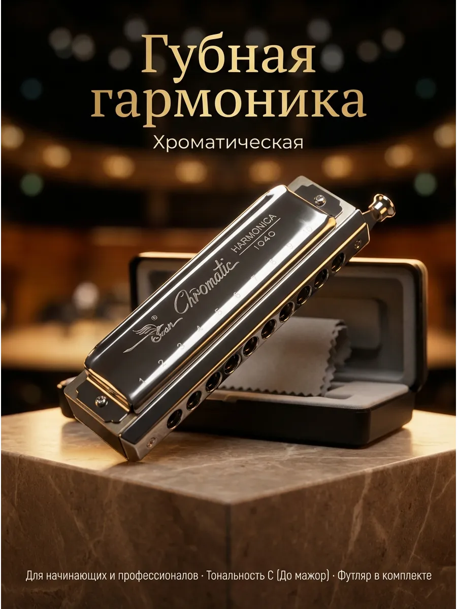 Губная гармошка SWAN хроматическая