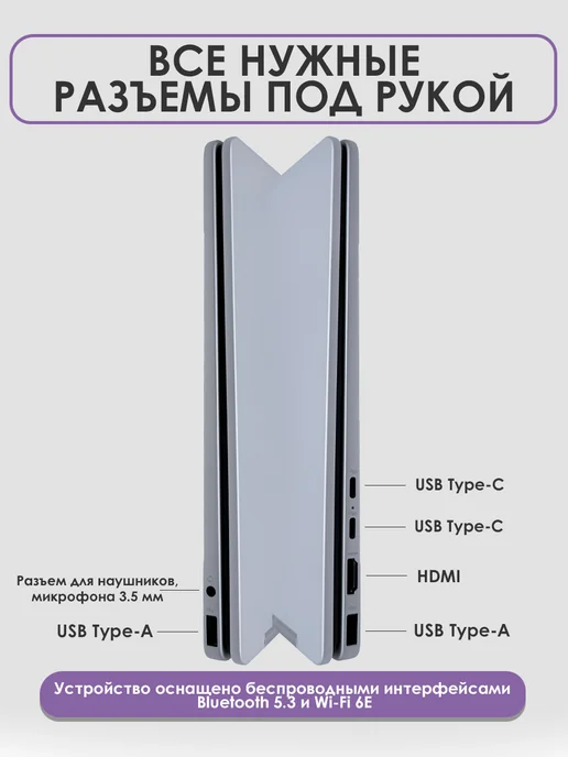 HP Ноутбук для учебы и работы OmniBook 5 Flip 14-fp0023dx, серый, фото 5
