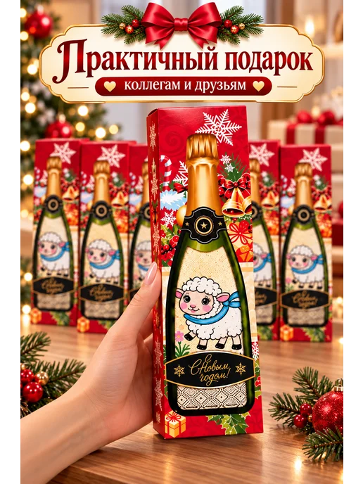 anjel&angel Полотенце кухонное в подарочной новогодней упаковке 5 шт, 5 шт, фото 4