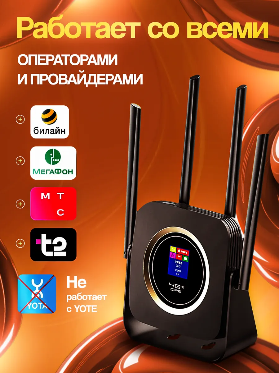Wi-Fi роутер 4G с аккумулятором