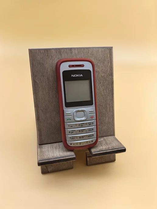 nokia Кнопочный мобильный телефон без камеры 1200, красный