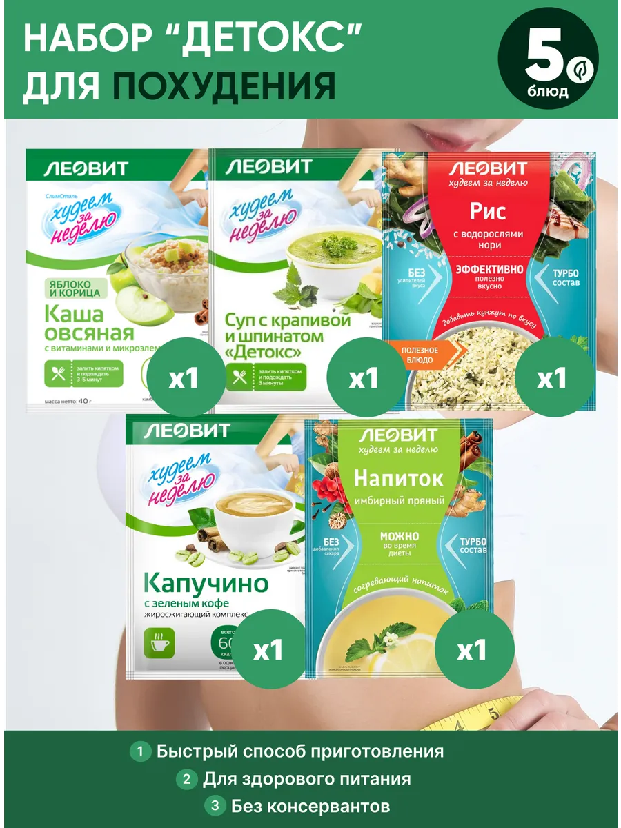 Набор блюд для похудения "Детокс"