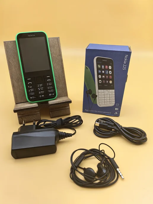 nokia Кнопочный мобильный телефон 225 Dual Sim, зеленый, фото 3