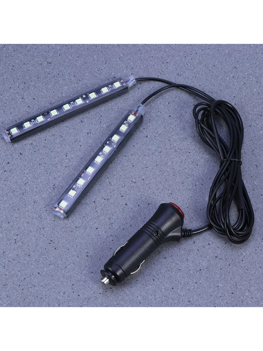 Подсветка салона автомобиля, 18 LED, синий свет, 12 В