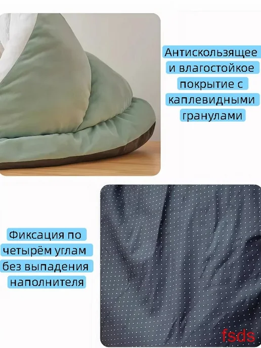 Домик-лежанка для кошек и мелких собак, светло-серый, серый, фото 4