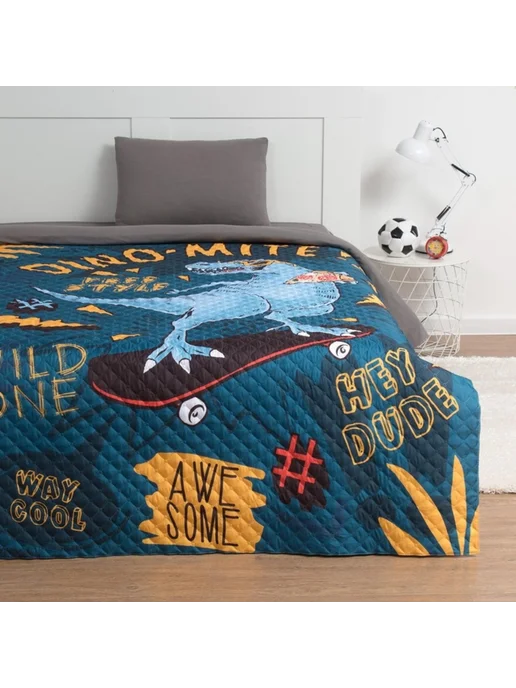 Yamle Покрывало для малышей T-rex, 145х210 см, микрофибра, 145x210 см, фото 2