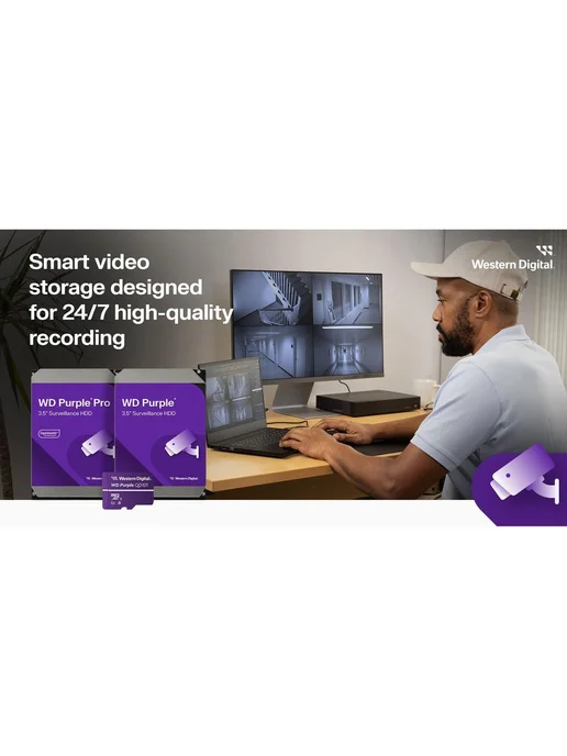 Western Digital Жесткий диск 3 ТБ WD34PURZ 3.5" 5400 об мин, 3 ТБ, фото 3