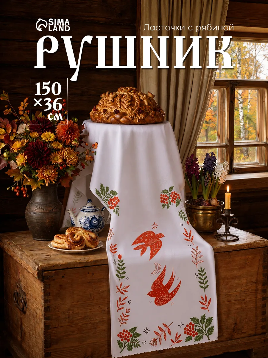 Рушник русский народный 150х36 см.
