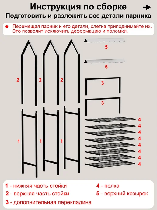 ТПК "ВЕСНА" Мини-теплица Cuke House 2 секции + фитолампы для рассады, черный, фото 8