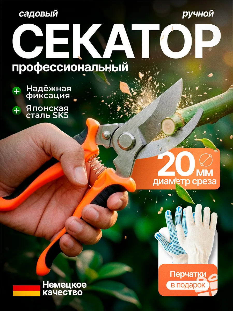Секатор садовый ручной
