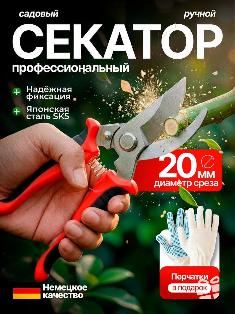 Секатор садовый ручной