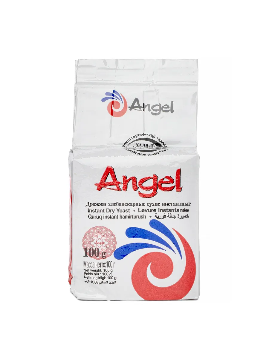 Дрожжи Angel хлебопекарные сухие инстантные "белые", 100 г