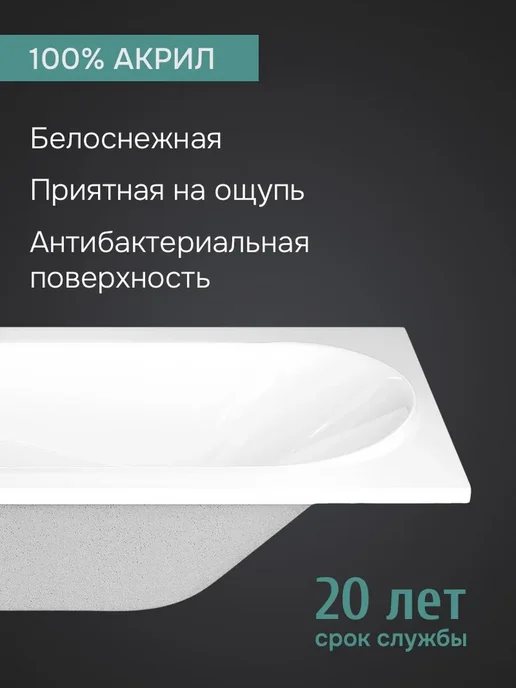 Benneri Ванна акриловая Оптима 150х70, 150x70, 1 шт, фото 2
