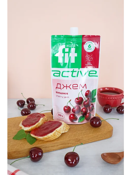 Fitparad Джем диетический Черника Земляника дой-пак x 2 (400 гр.), 400 г, фото 4