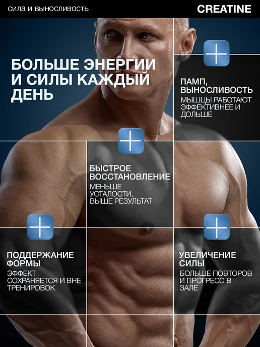 Креатин гейнер для набора массы, 290 мл, фото 4