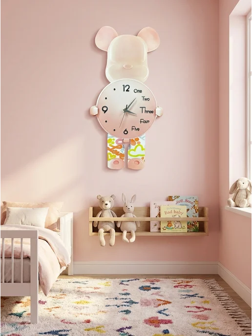 DZiVA Часы настенные "Медвежонок Love" 21х40 см, 21x40 см, фото 6