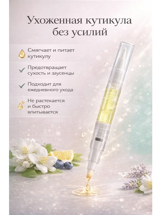 ol_ga Масло для кутикулы и ногтей карандаш-аппликатора 1шт, 1 шт, фото 2