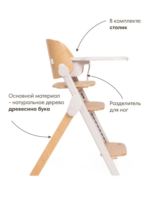 CHICCO Стульчик для кормления растущий Meraviglia Fossil, 0 +, белый, фото 3