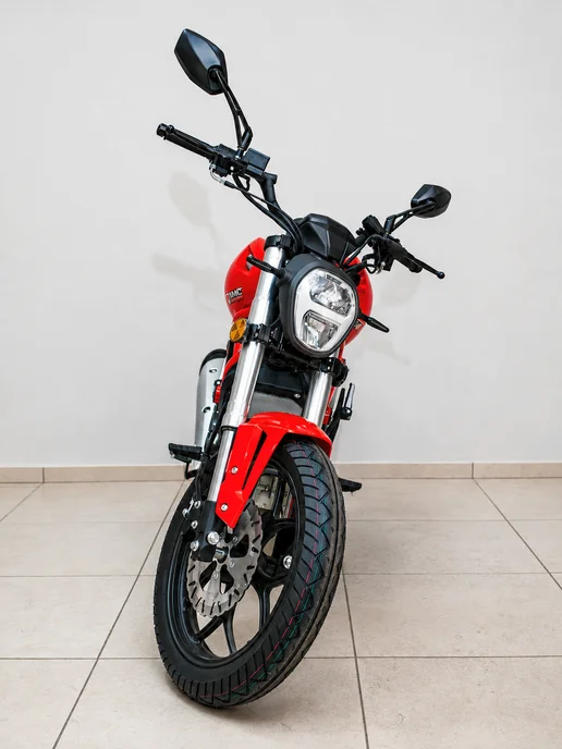 ТЕХНОМОТОРФ Мотоцикл VMC Monster Plus 250 RED с ЭПТС, бензиновый, красный, фото 4