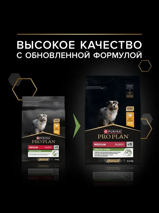 Сухой корм PRO PLAN Healthy Start для собак, средние, щенки, курица, 6,25 кг, фото 7