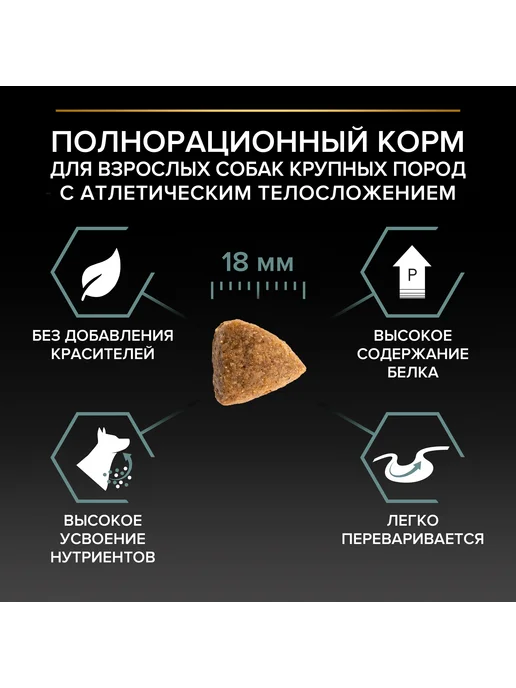 Сухой корм PRO PLAN Digestion По… для собак, взрослые, крупные, чувствительное пищеварение, 14,32 кг, фото 6