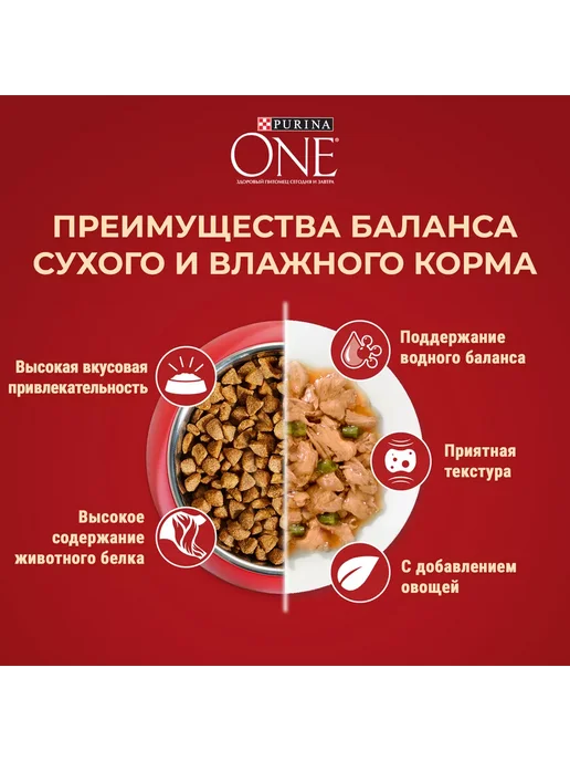 Сухой корм PURINA ONE для собак, взрослые, мелкие, говядина, 1,75 кг, фото 8