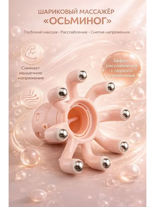 Мануня Шариковый ручной массажер для головы, спины и тела, вариант