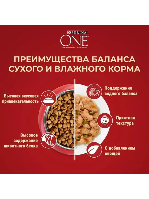 Сухой корм PURINA ONE Активных для собак, мелкие, курица, 3,225 кг, фото 8