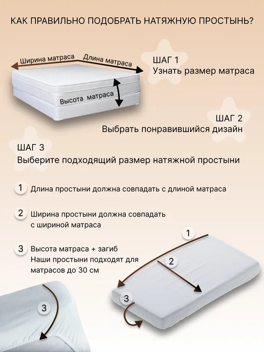 DOBRO HOME Простыня натяжная 100% хлопок, зеленый, фото 2