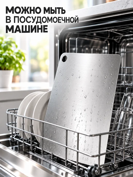 OnnekS Доска разделочная металлическая из нержавеющей стали S, серый, фото 5