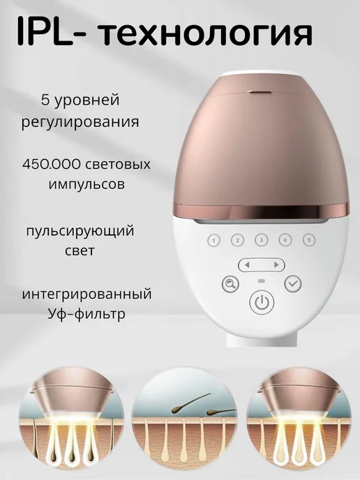 Фотоэпилятор Philips lumea IPL 9900 Series, белый, фото 2