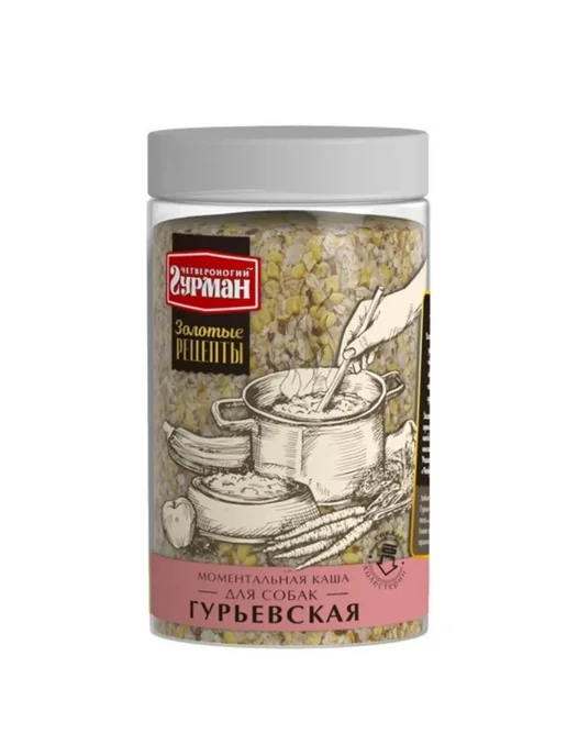 Четвероногий Гурман Сухой корм для собак Каша Гурьевская, 300 г, 300 г