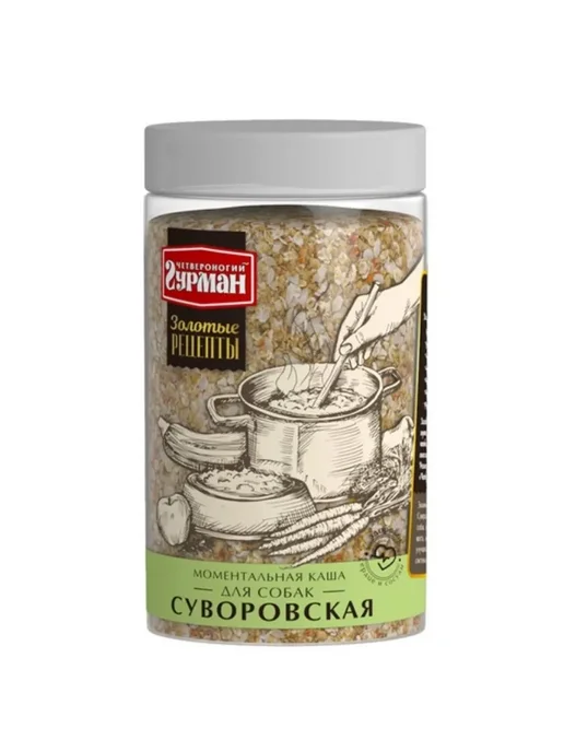 Четвероногий Гурман Сухой корм для собак Каша Суворовская, 300 г, 300 г
