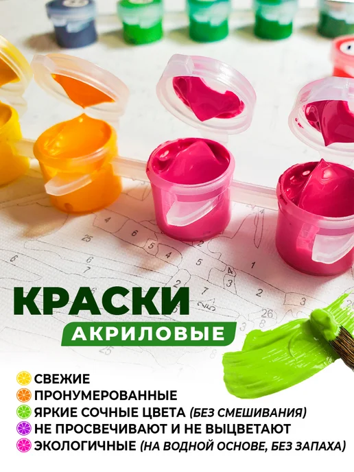 Art on Canvas Цветущее сердце Картина по номерам на холсте 40х50 см, 40x50 см, фото 5