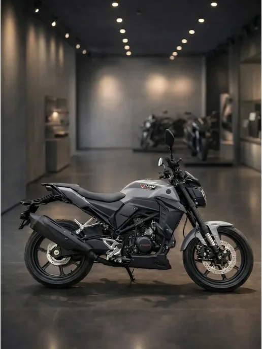 ТЕХНОМОТОРФ Мопед VMC Grace GREY 125, бензиновый, серый, фото 3