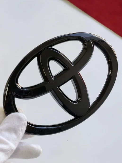 GoGoAuto Эмблема Toyota 120*81 мм шильдик логотип Toyota, черный, фото 7