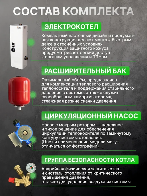 Ресурс ТМ Электрокотел 6кВт, набор, белый, фото 2